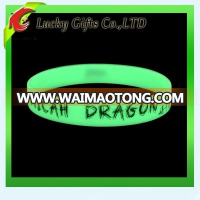 2015 Promotion Silicone Wristband Glow In the Dark Bracelet For Events