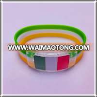 LED silicone flag bracelet rubber flashing light bracelet